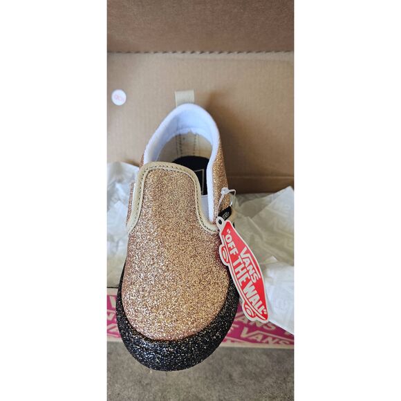 VANS PARTY GLITTER SLIP ON - TODDLER'S New Size 6 - Picture 2 of 3